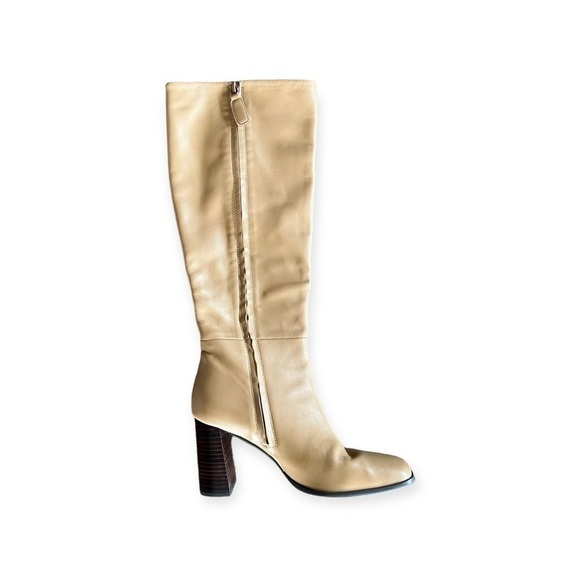 Senso knee high boots beige cream Size 39 / 9 Zandar  heels - Picture 3 of 11